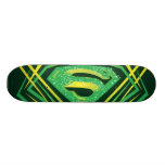 Logo décoratif vert de Superman Skateboards Personnalisables