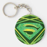 Logo décoratif vert de Superman Porte-clef