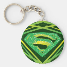 Logo décoratif vert de Superman Porte-clef