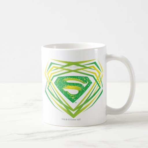 Logo décoratif vert de Superman Tasse À Café