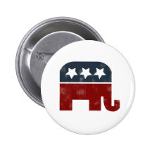 Logo d'éléphant de GOP Badge Avec Épingle