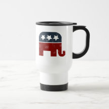 Logo d'éléphant de GOP Tasse