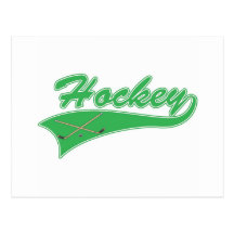 Logo d'hockey carte postale