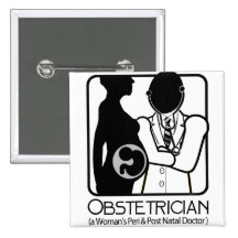 LOGO D'OBSTÉTRICIEN - LE PERI ET LE COURRIER DR NA PIN'S AVEC AGRAFE