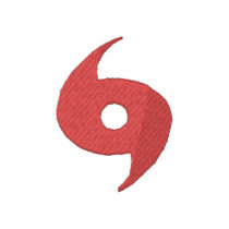 Logo d'ouragan polos brodés