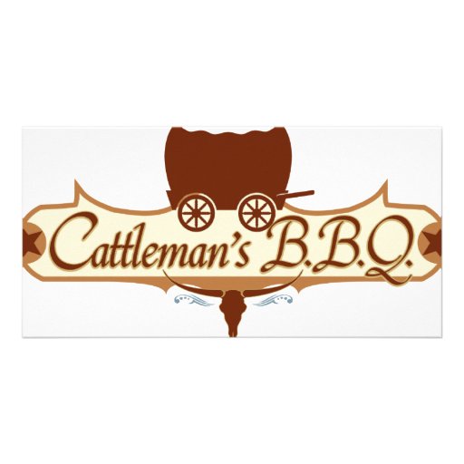 Logo du BBQ du vacher Cartes De Vœux Avec Photo