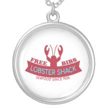 Logo frais de fruits de mer de Shack de homard Collier
