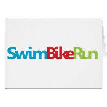 Logo frais de triathlon pour tous les amants de sp carte de vœux