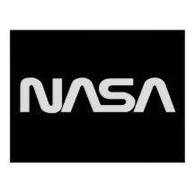 Logo gris de ver de la NASA Cartes Postales