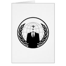 Logo international anonyme carte de vœux