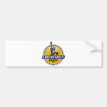 Logo libertaire de parti politique adhésif pour voiture