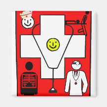 LOGO MÉDICAL MAGNETS POUR RÉFRIGÉRATEUR