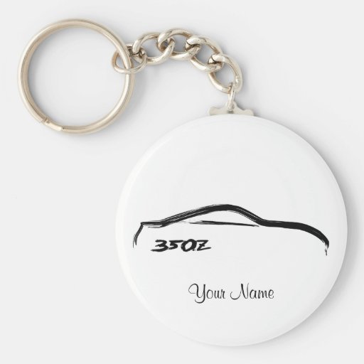 Logo noir de traçage de Nissan 350Z Porte-clefs