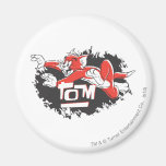 Logo noir et rouge de Tom Aimants