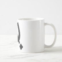 Logo noir tasse à café