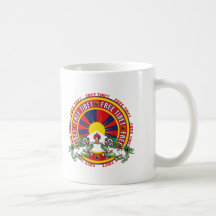 Logo rond libre du Thibet Tasse
