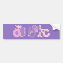 Logo rose et pourpre d'alphabet d'ABC pour des fil Adhésifs Pour Voiture