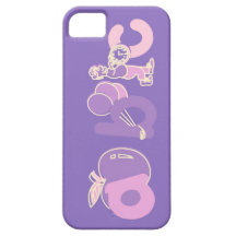 Logo rose et pourpre d'alphabet d'ABC pour des fil Coque Case-Mate iPhone 5