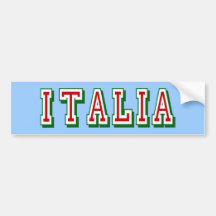 Logo très simple pourtant frais de l'Italie de l'I Adhésif Pour Voiture