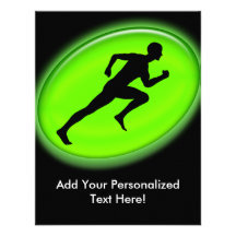 Logo vert de forme physique de lueur faire-parts