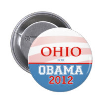 L'OHIO pour Obama 2012 badges publicitaires