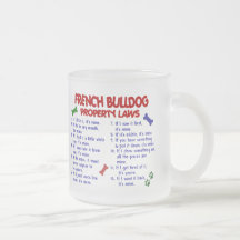 Lois 2 de propriété de BOULEDOGUE FRANÇAIS Tasse À Café