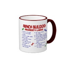 Lois 2 de propriété de BOULEDOGUE FRANÇAIS Tasses