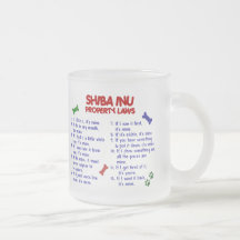 Lois 2 de propriété de SHIBA INU Mugs