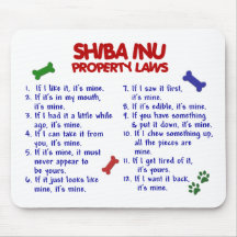 Lois 2 de propriété de SHIBA INU Tapis De Souris