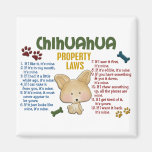 Lois 4 de propriété de chiwawa magnets pour réfrigérateur