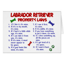 Lois de propriété de LABRADOR RETRIEVER Cartes