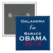 L'OKLAHOMA pour le bouton de campagne d'OBAMA 2012 Badges Avec Agrafe