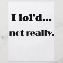 Lol'd I… pas vraiment Prospectus Personnalisés