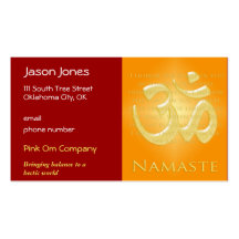L'OM en oranges et or - Namaste Cartes De Visite Professionnelles