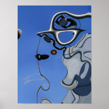 L'ombre de l'acrobate d'astronaute posters