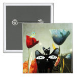 Lomography de Papillons de ciel de pavot de chat d Badge