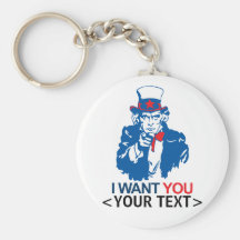 L'ONCLE SAM DE PERSONNALISER VOUS VEULENT, <YOUR T PORTE-CLEF