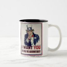 L'Oncle Sam indique que "jugez-moi responsable ! " Mug