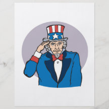 L'Oncle Sam vous salue Prospectus Personnalisés