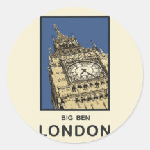 Londres Big Ben Autocollants