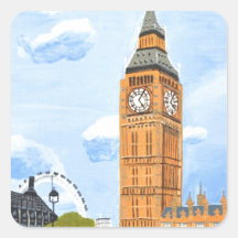 Londres Big Ben Autocollants