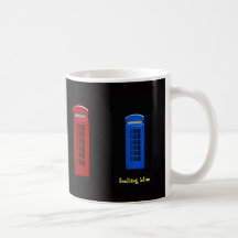 Londres bleue se sentante Angleterre Tasses À Café