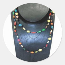 Long collier de papier réutilisé - Kenya Autocollant