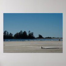 long-plage-vagues affiches