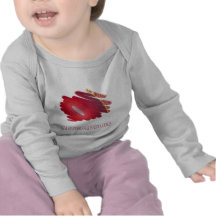 Long T-shirt infantile de douille - flamme