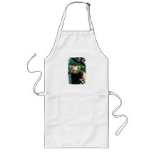 Long tablier adorable de panda rouge