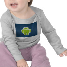 Longue douille androïde infantile courte t-shirts