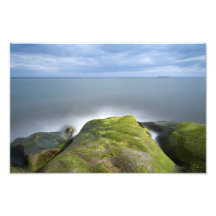Longue exposition de paysage marin écossais art photographique