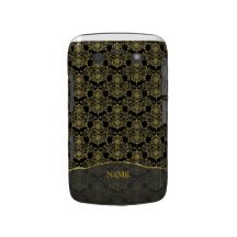L'or géométrique modifie la tonalité le monogramme étui blackberry bold