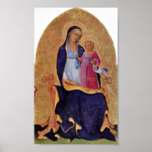 Lorenzo Monaco - Maria avec l'enfant Affiche